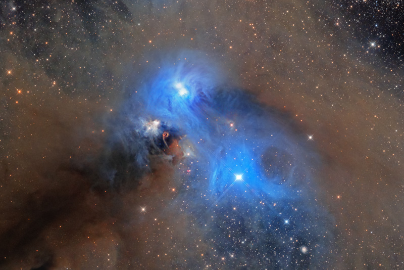 Bernes 157 NGC6729 Caldwell 68 - The Corona Australis Nebula